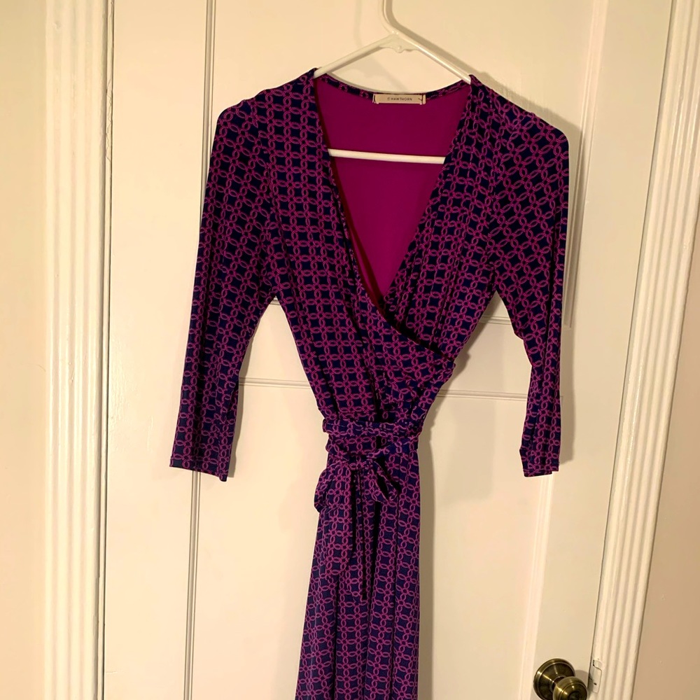 41 Hawthorn geometric print wrap dress